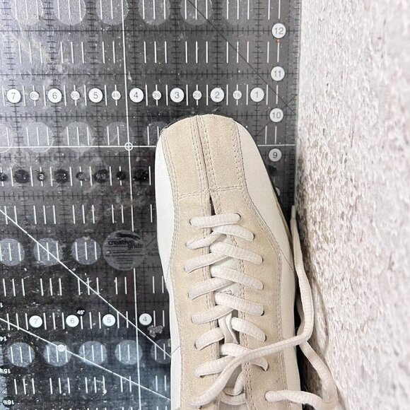 Prada Women Size EU 35.5 US 5.5 White Suede Leather Low Top Lace Up Casual Shoes - Picture 11 of 11